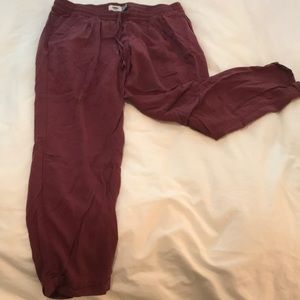 Maroon old navy joggers